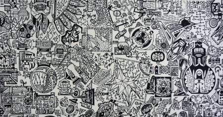 Мелкие рисунки маркером