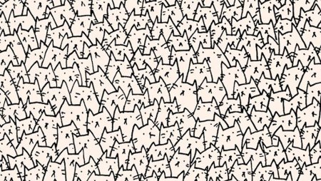 Много котиков фон