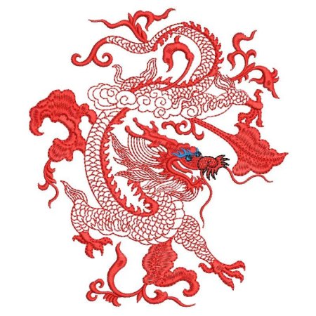 Традиционный китайский орнамент дракон