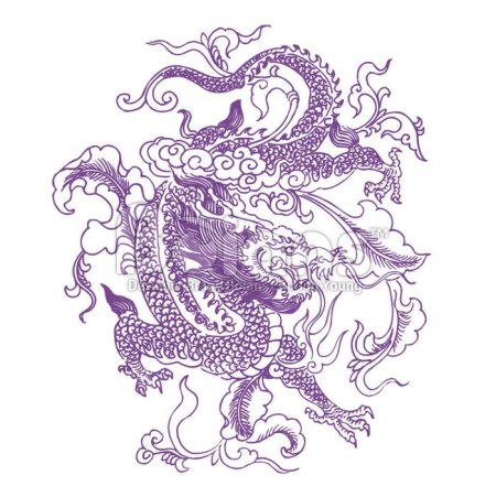 Китайский орнамент дракон
