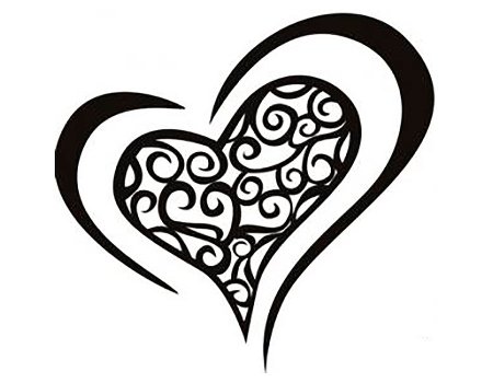 Узорное сердце