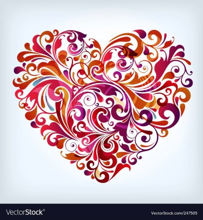 Сердце узор
