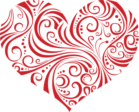 Стилизованные сердечки