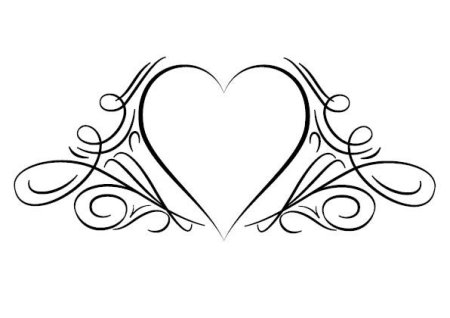 Вензель сердце