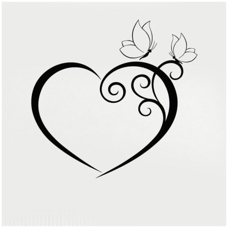 Стилизованные сердечки