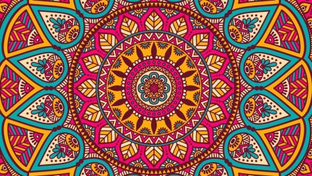 Таджикский национальный орнамент чакан вектор