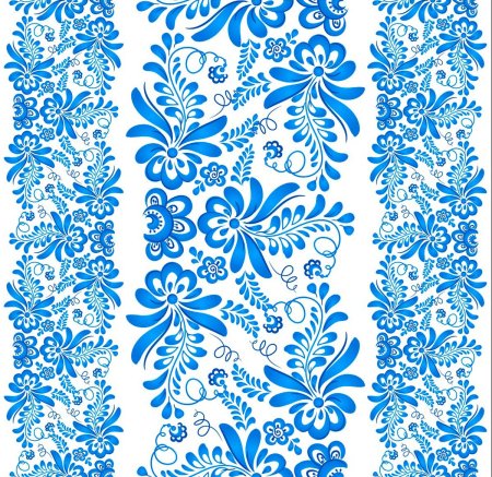 Орнамент гжельской росписи