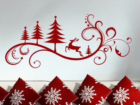 Новогодний орнамент на прозрачном фоне