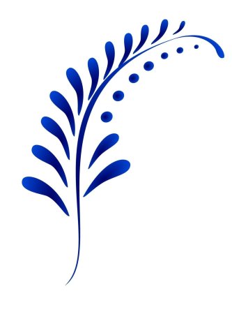 Гжель орнаментальная роспись