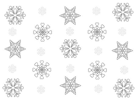 Трафарет "зимний узор"