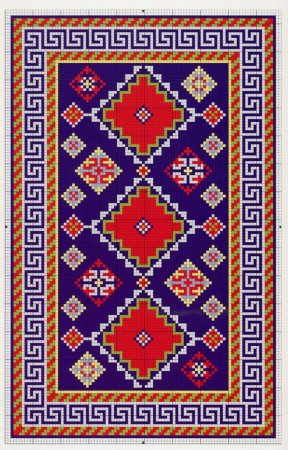 Вышивка крестом башкирские орнаменты