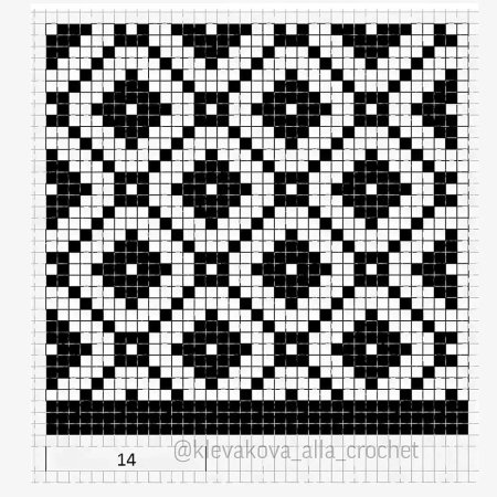 Геометрические жаккардовые узоры