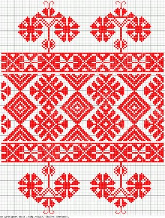 Орнамент для вышивки крестом рушника