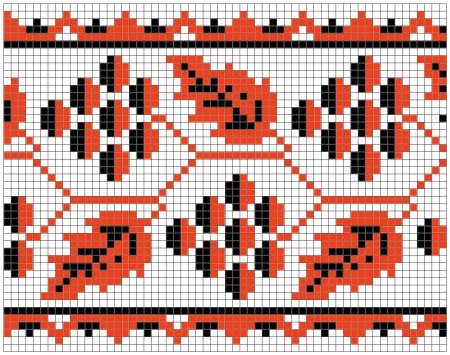 Простые узоры для рушника