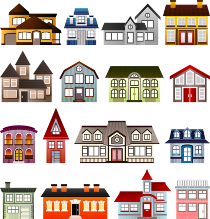 Векторный домик