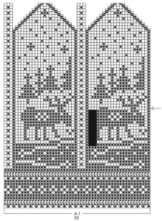 Дропс варежки жаккард