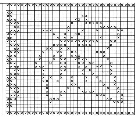 Орнамент спицами схемы
