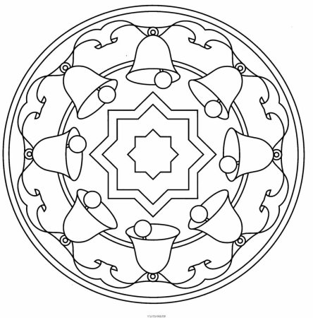 Мандала Новогодняя для детей