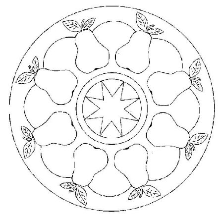 Тарелка Расписная Гжель сбоку