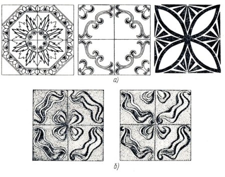 Узор плитки для рисования