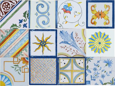 Плитка с растительным орнаментом