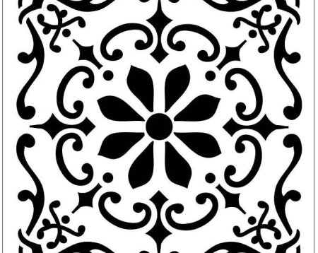 Трафареты для декора плитки