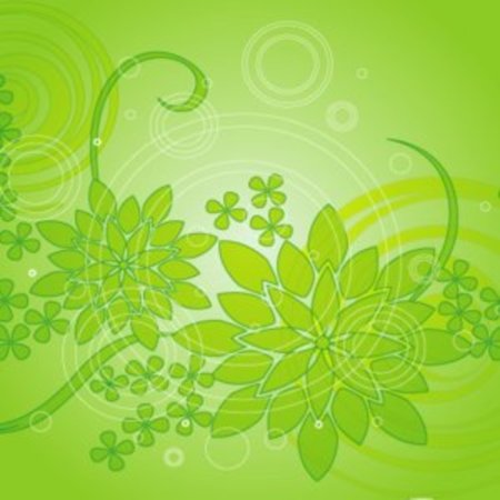 Зеленый фон с орнаментом