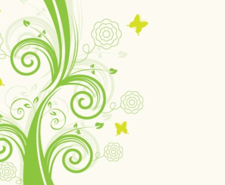 Желто зеленые узоры