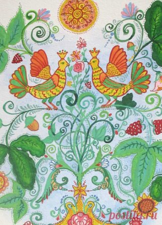 Петриковская роспись дерево жизни дерево рода