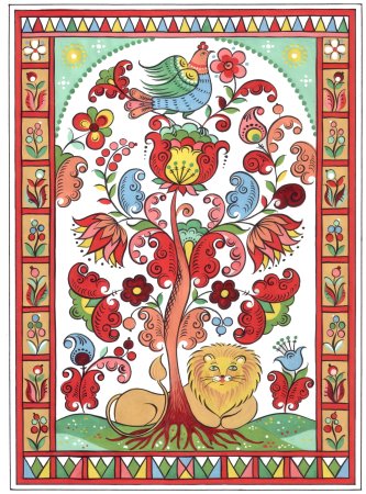 Северодвинская роспись Борецкая