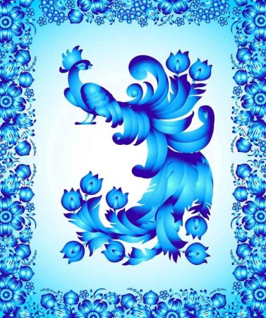 Гжель роспись