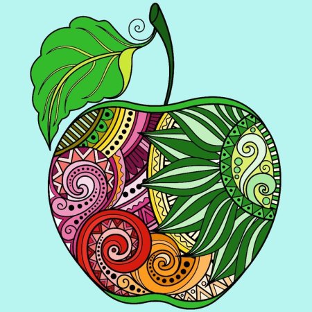 Стилизация фруктов и овощей