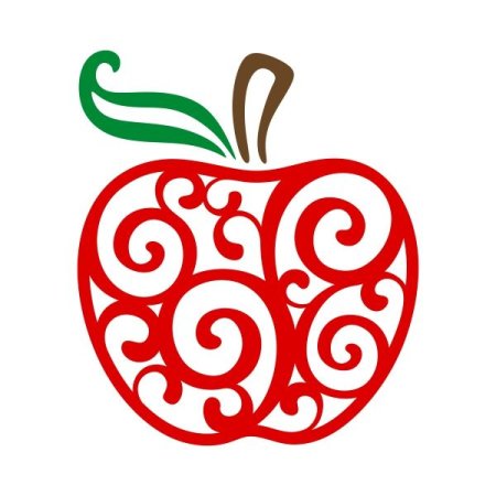 Вытынанки яблоко