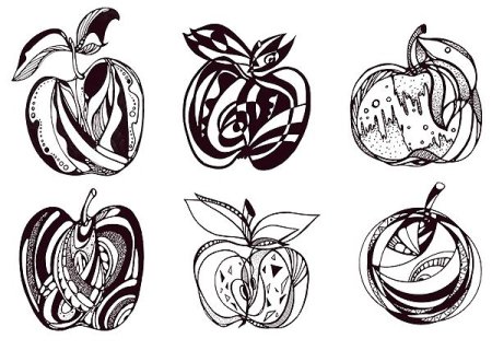 Стилизация фруктов и овощей