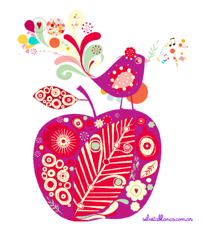 Яблоко орнамент