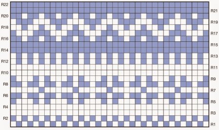 Жаккард раппорт 10 петель