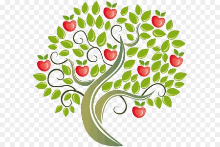 Дерево с яблоками вектор
