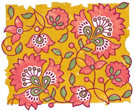 Платки с растительным орнаментом