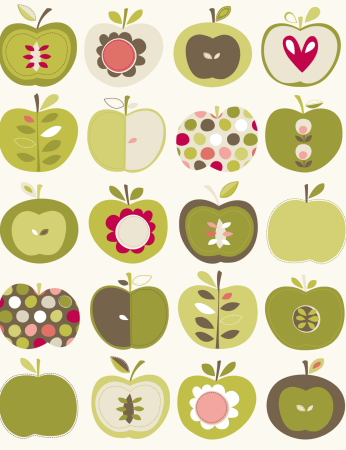 Стилизация яблока