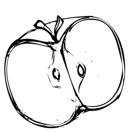 Долька яблока