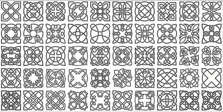 Кельтский орнамент квадрат