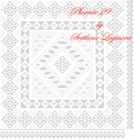 Схема Оренбургского пухового платка