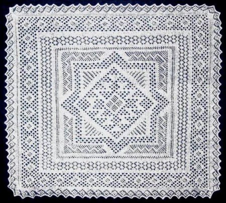 Оренбургский пуховый платок схема паутинка