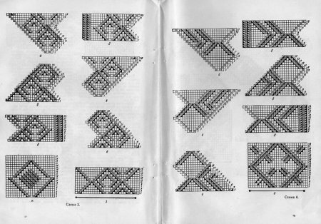 Оренбургский пуховый платок схема