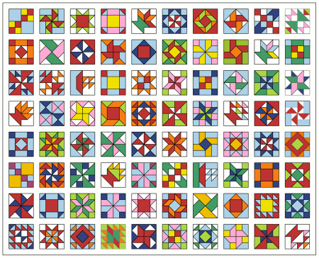 Схемы блоков для пэчворка