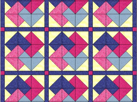 Пэчворк блок "змеиный клубок"