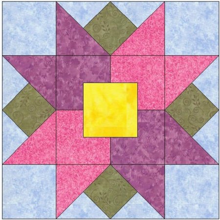 Мозаика лоскутных узоров