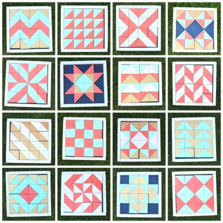 Узор пэчворк из треугольников