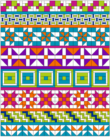 Орнамент пэчворк семинолов