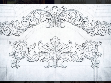 Эскизы украшения дворца Халифа